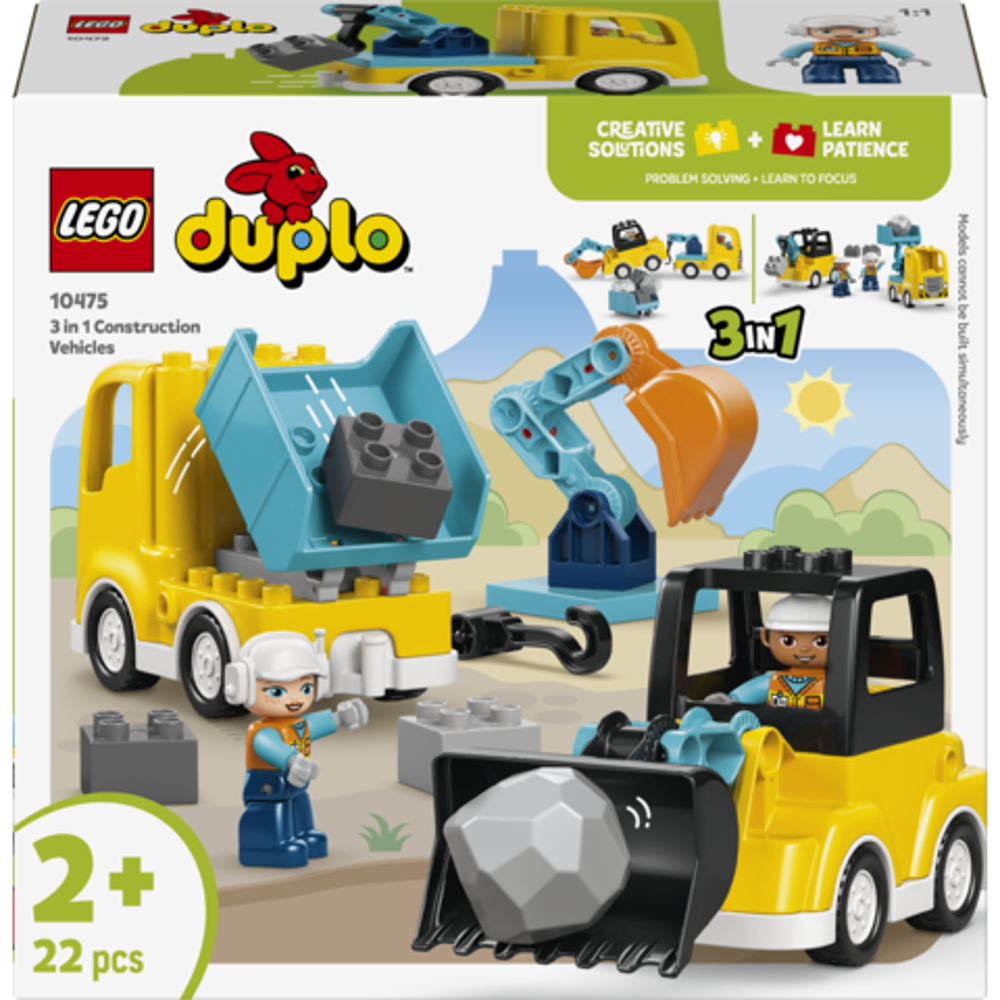 Duplo 3 In 1 Construction Vehicles